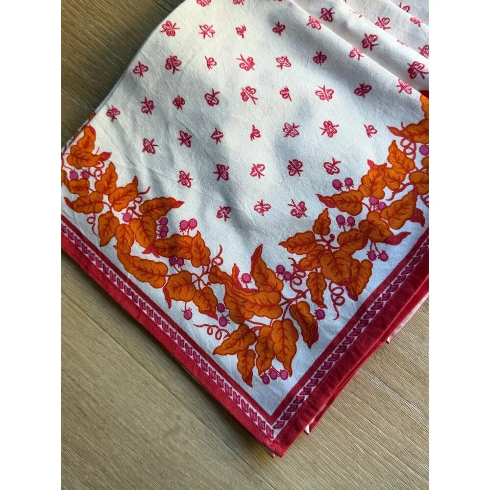 Vintage Williams Sonoma Napkins Floral Boho Set of 8